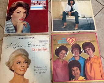 Vintage Album Bundle - Connie Francis & Roseanne Cash + Doris Day AND The Lennon Sisters Album Vinyl LP