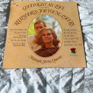 Vintage Goodnight My Love Rhapsodies For Young Lovers Record Album Vinyl LP