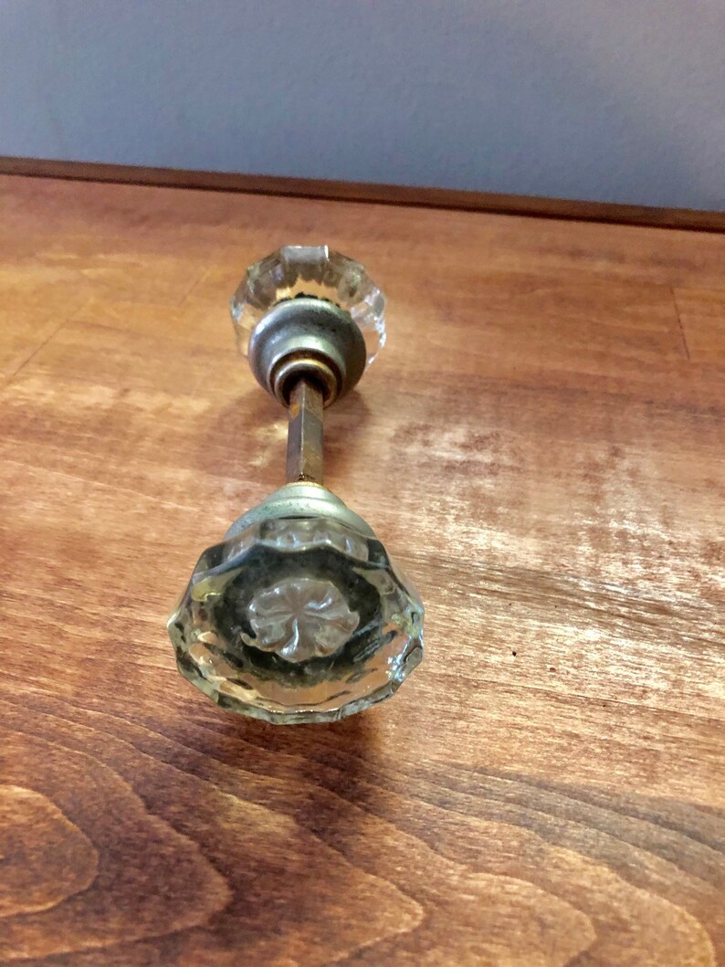 Vintage Glass Door Knob Etsy