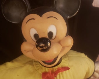 Vintage Mickey Mouse-pop met trekkoord