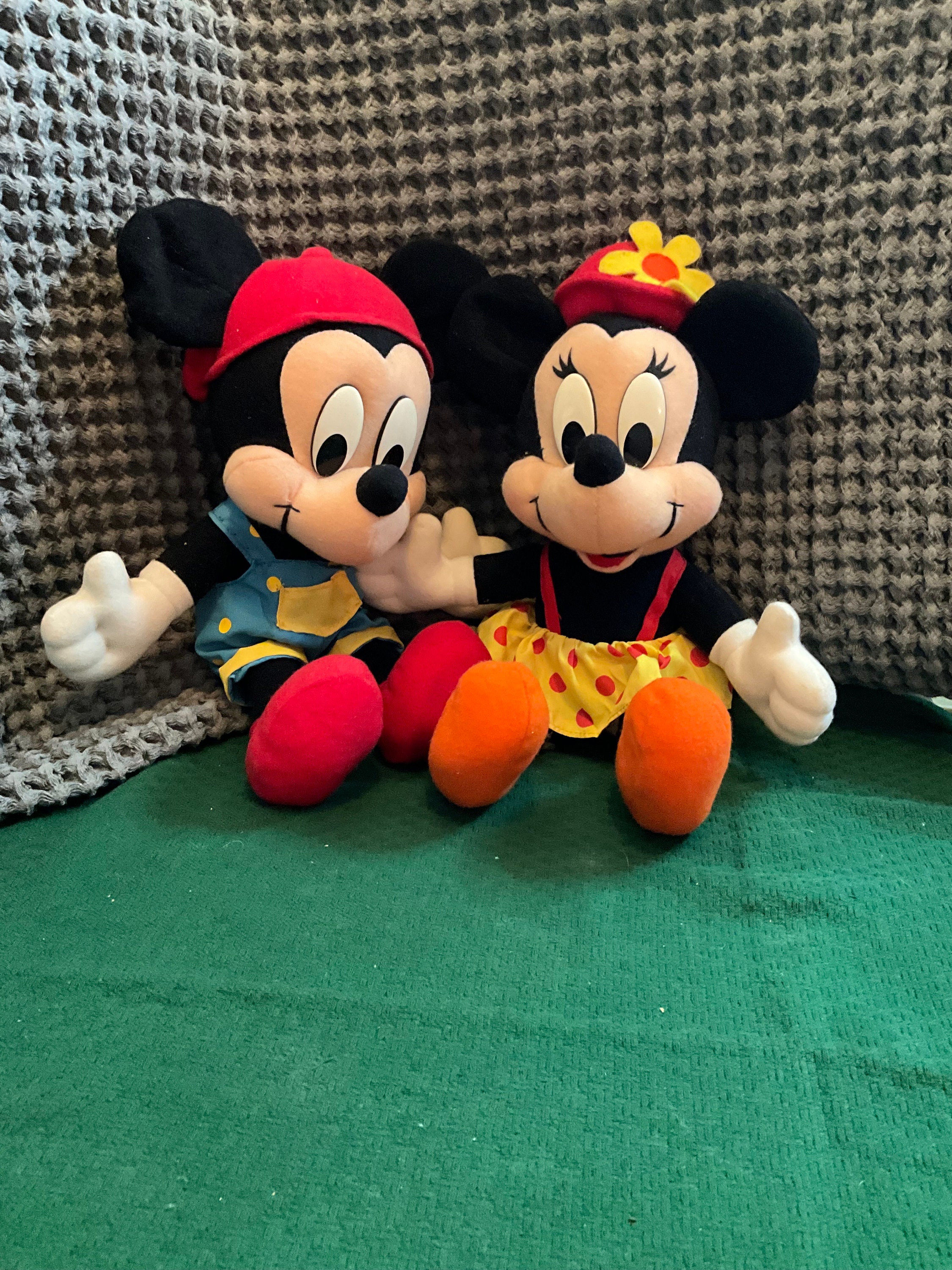 Vintage Disney Mickey and Minnie Mouse Stuffed Animals - Etsy