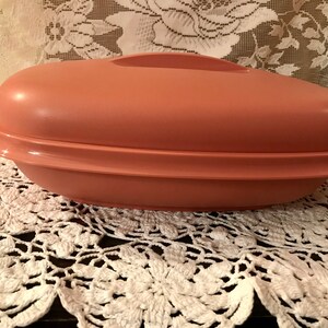 Vintage roze tupperware groentestomer