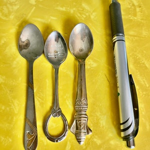 Set of (3) Vintage Collectible Miniature Spoons