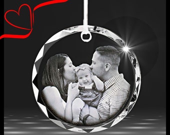 2D Crystal Photo Ornament