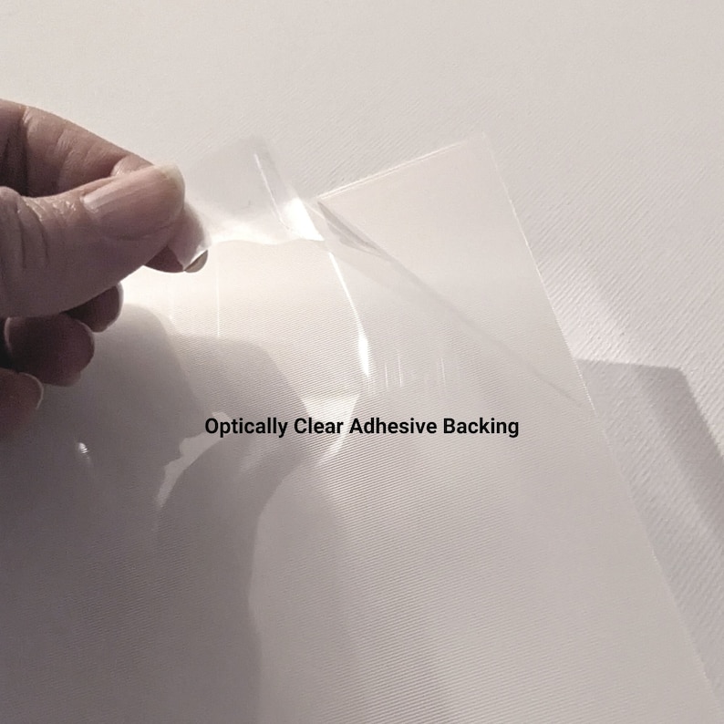 Lenticular Blank 50 LPI Lens Sheets with Adhesive Backing image 3