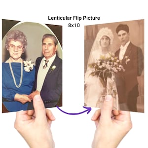 Custom Lenticular Photo Flip 8x10