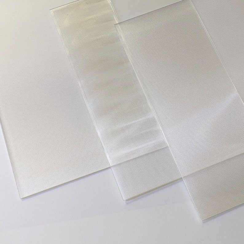 Lenticular Blank 50 LPI Lens Sheets with Adhesive Backing image 1