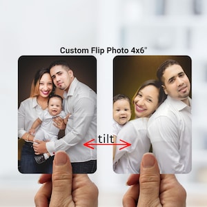 4x6 Custom Lenticular Flip Photo Picture