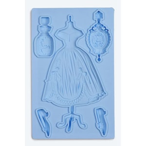 Madame Silikonform für Gießharz, Ton, Heißkleber Gießformen Schokolade DIY Formen aus Ton ∙Möbel upcycle ∙Lebensmittelecht