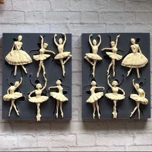 Bestseller Ballerina Silicone Mould Mold for Resin, Clay, Chocolate DIY Clay Moulds ∙Furniture upcycle Foodgrade