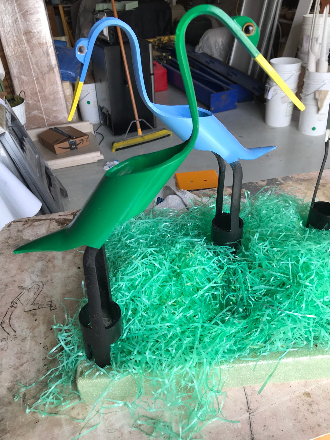 PVC Yard Birds You Select Color Scheme Etsy