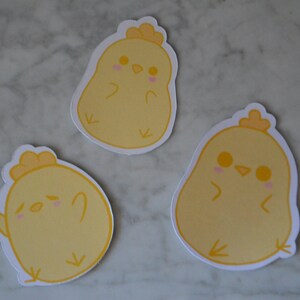 Kawaii Chicken Stickers - Sticker Set - Cute chicken Stickers - Planner Stickers - Diary Stickers - Animal Stickers