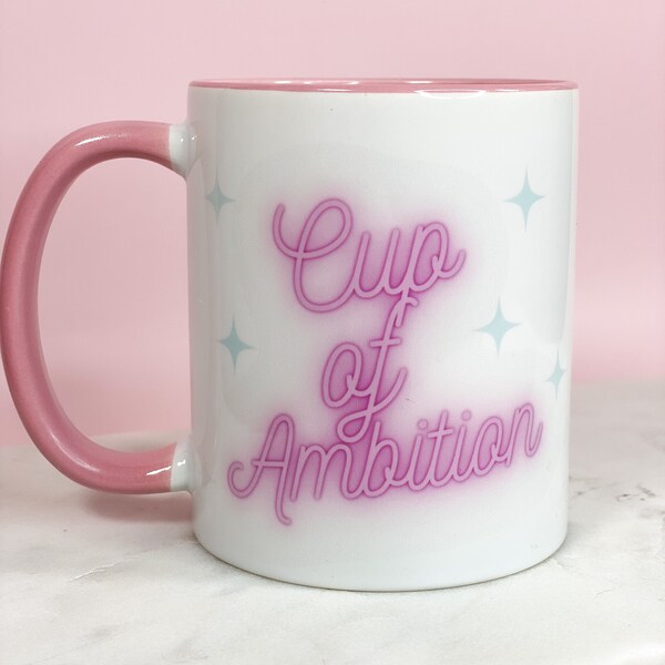 Cup of Ambition Coffee Mug / Tea Mug / Coffee Cup / Funny Mug / Gift for Her / Gift / Ceramic Mug / Dolly Parton