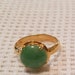 18 K  gold and jade ring