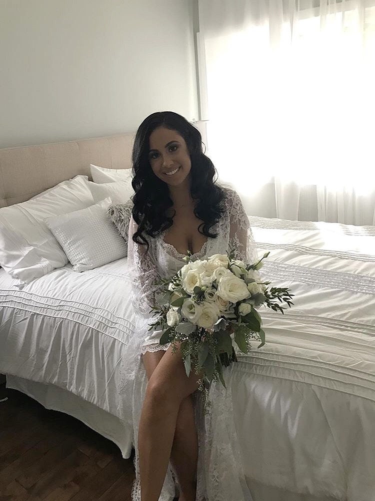 Long Lace Bridal Robe Wedding Day Robe White Lace Robe Etsy Denmark