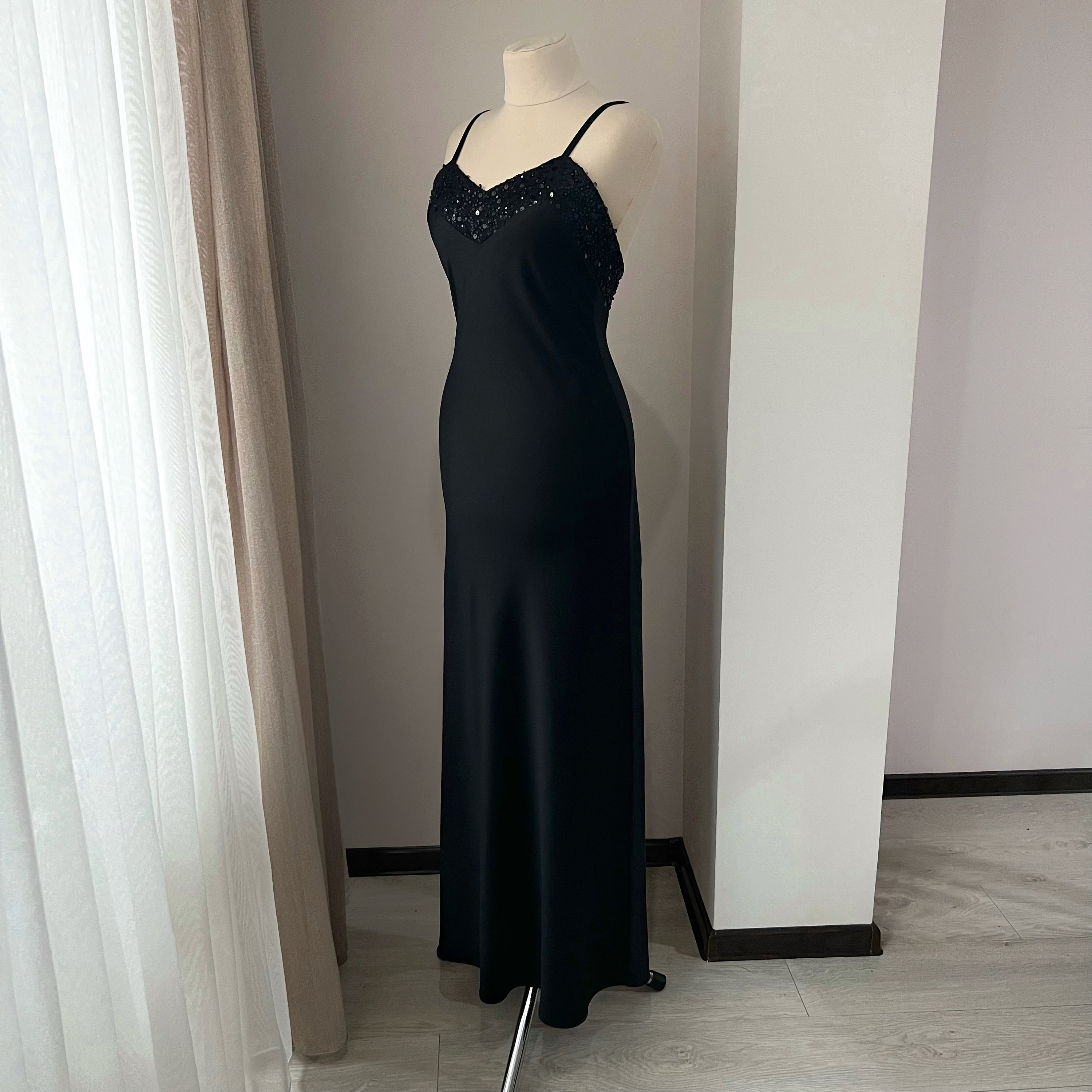 Black night dress ladies sales