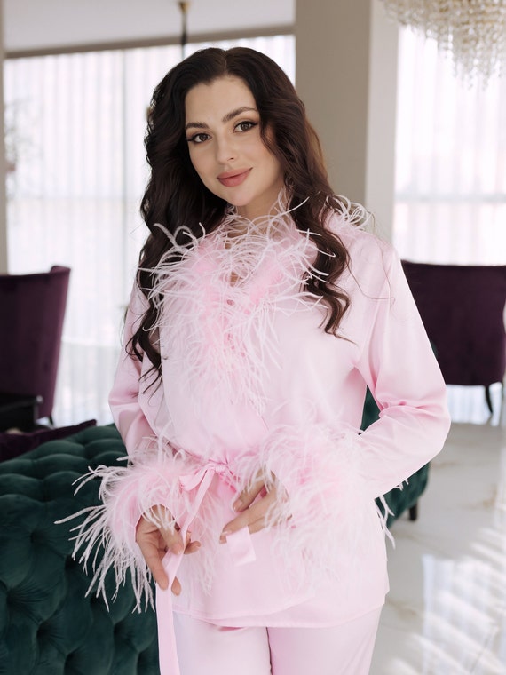 Blush pink pj set hotsell