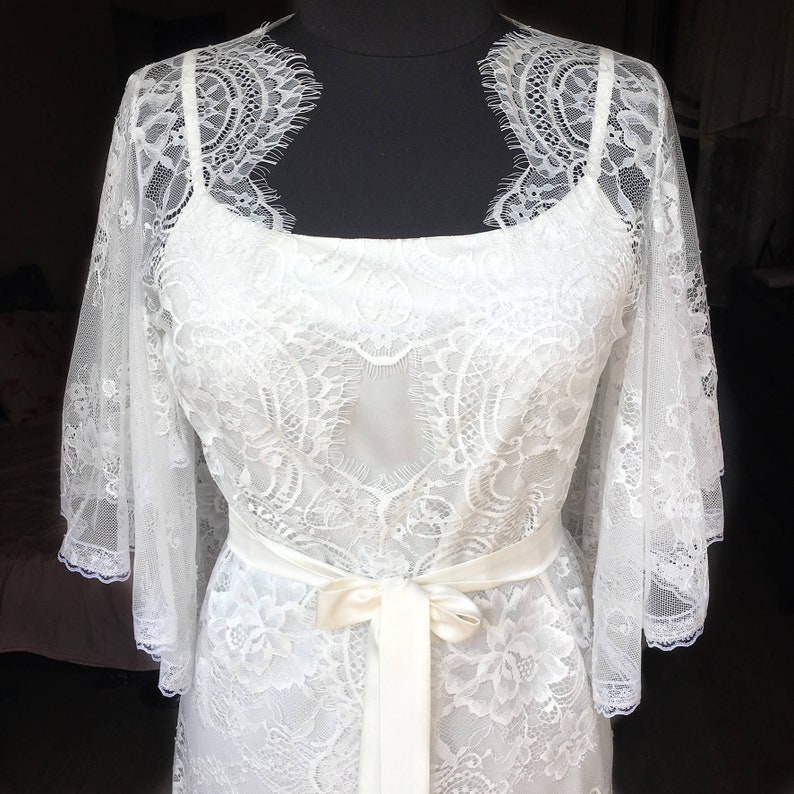 Lace Wedding Dress Boudoir Dress Lace Robe Nightdress Etsy