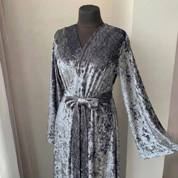 grey velvet dressing gown LTS Tall Charcoal Grey Shawl Collar Maxi Dressing Gown