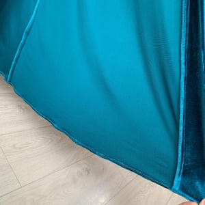 Emerald velvet robe, floor length robe, long velvet robe, women's velvet robe, green velvet robe, bridesmaid robe, christmas gifts for women image 8