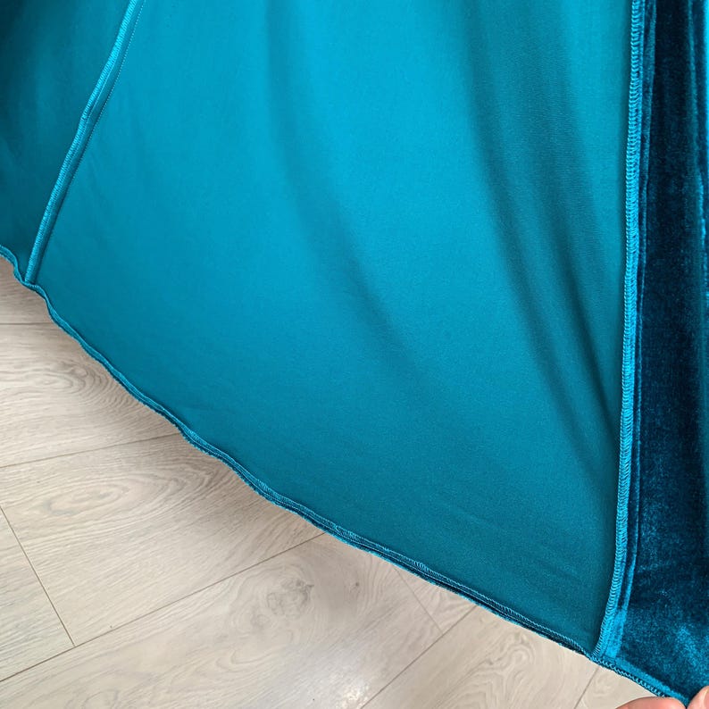 Emerald velvet robe, floor length robe, long velvet robe, women's velvet robe, green velvet robe, bridesmaid robe, christmas gifts for women image 8