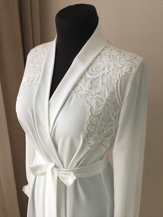 Maxi Bridal Robe Long Robe for Bride 