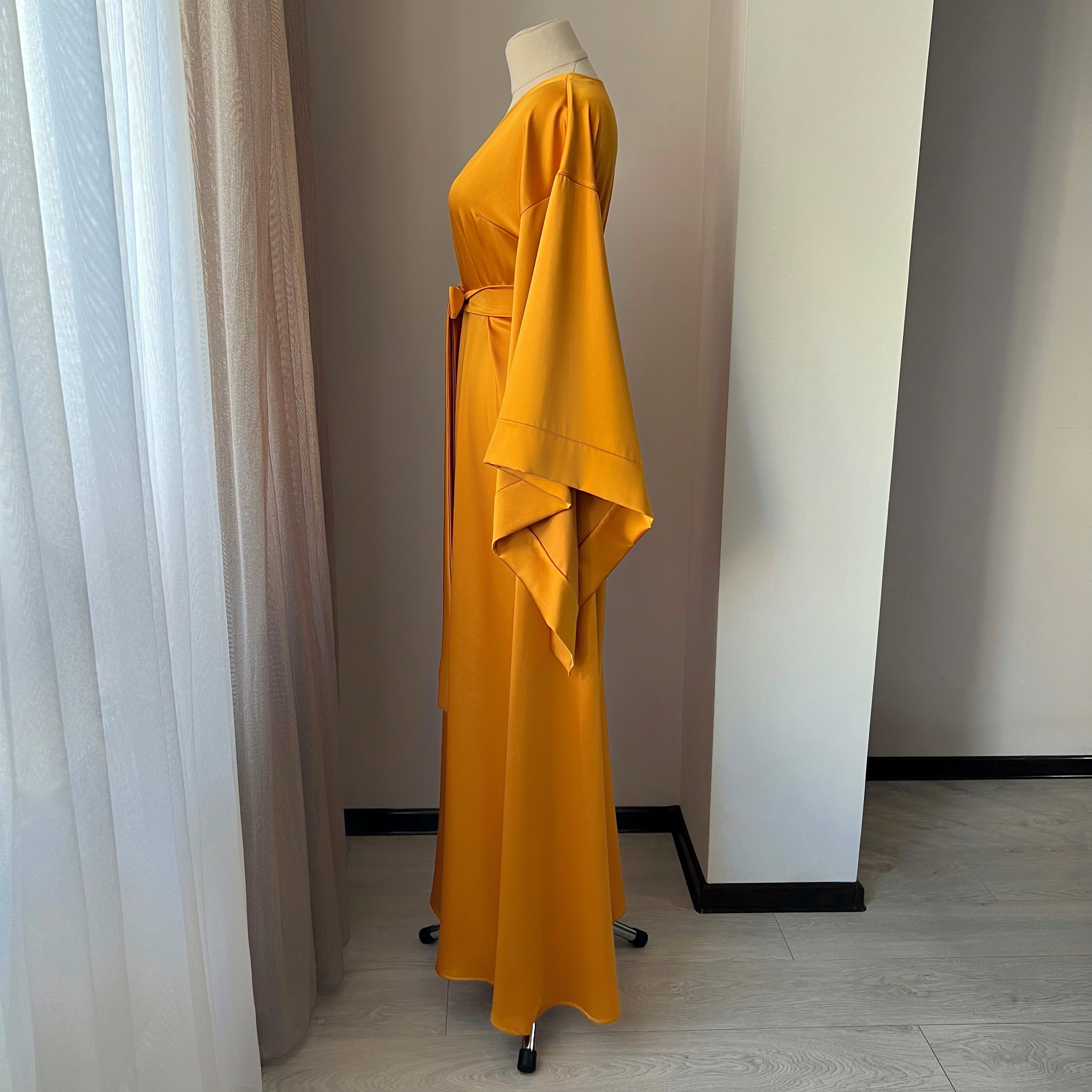 Floor Length Robe, Silk Kimono Robe, Robe With Wide Sleeves, Dressing Gown,  Long Satin Robe, Bridal Kimono, Womens Robe, Bridesmaid Robes - Etsy