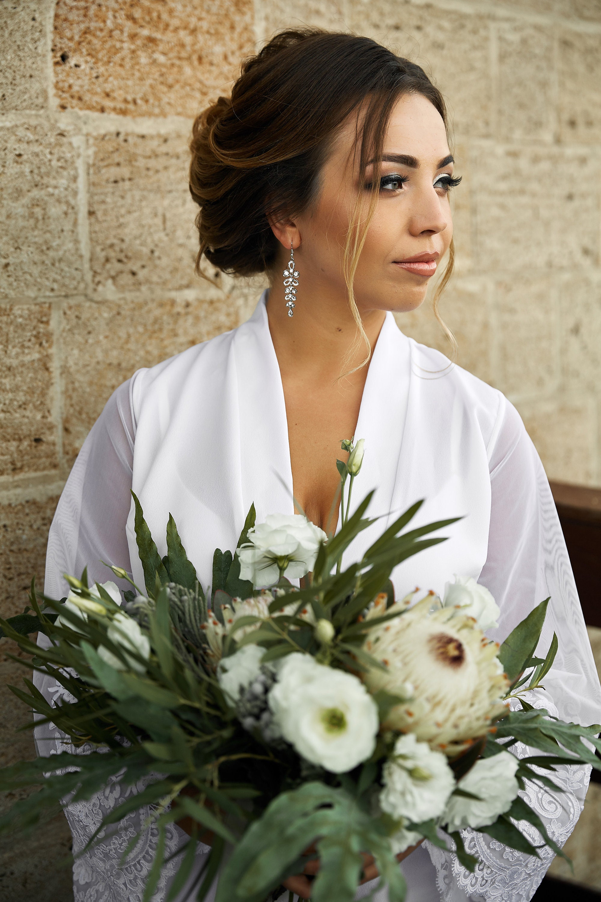 Bridal Robes Brides Lace Robe Lace Wedding Robe Bridal Etsy UK