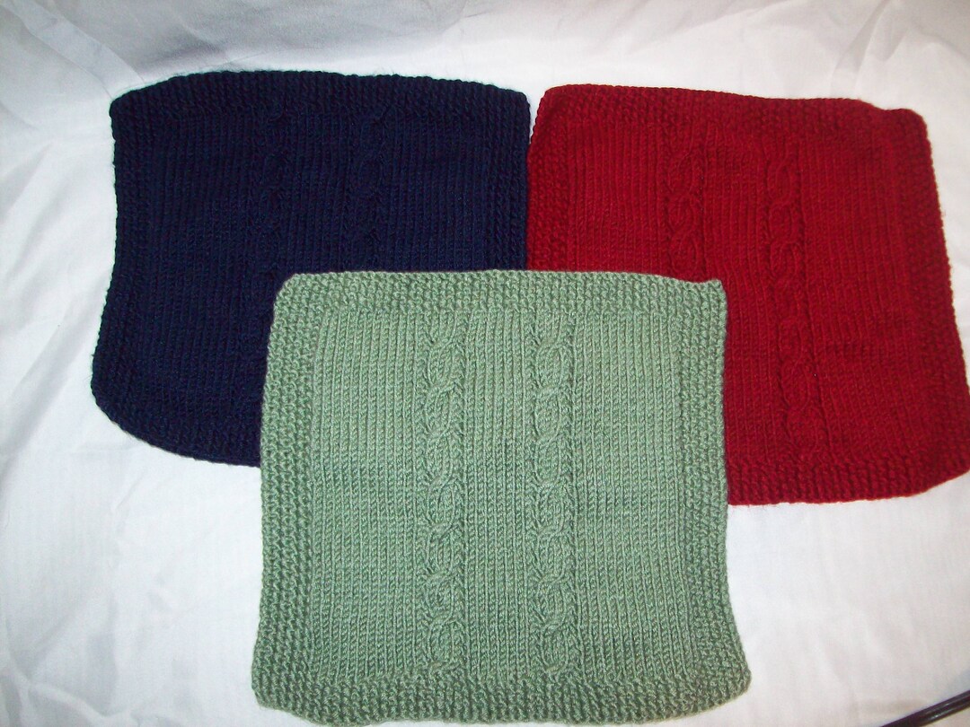 Knit Baby Lovey Knit Baby Blanket Seed Stitch Etsy