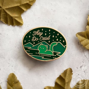 Loch Ness Cat (Nessie Cat) Hard Enamel Pin