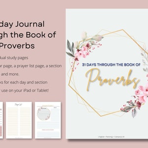 31 day Journal through the book of Proverbs