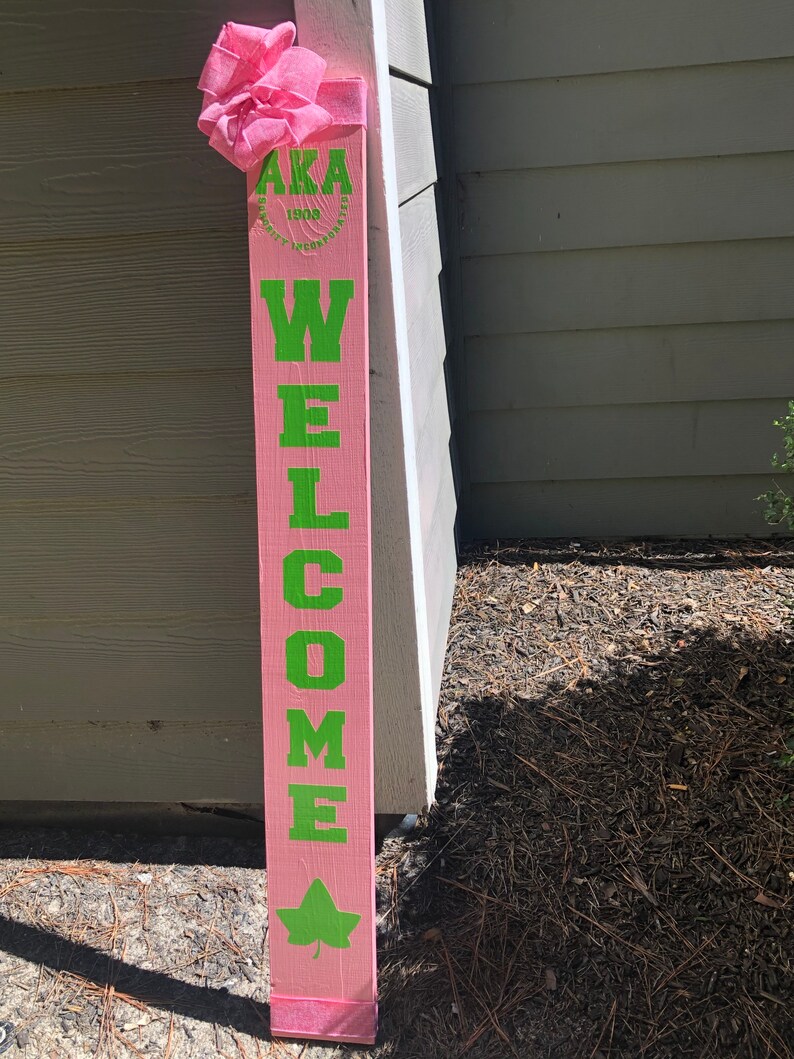 Inspired A.K.A Sorority Wood Sign Sign Sisterhood Etsy