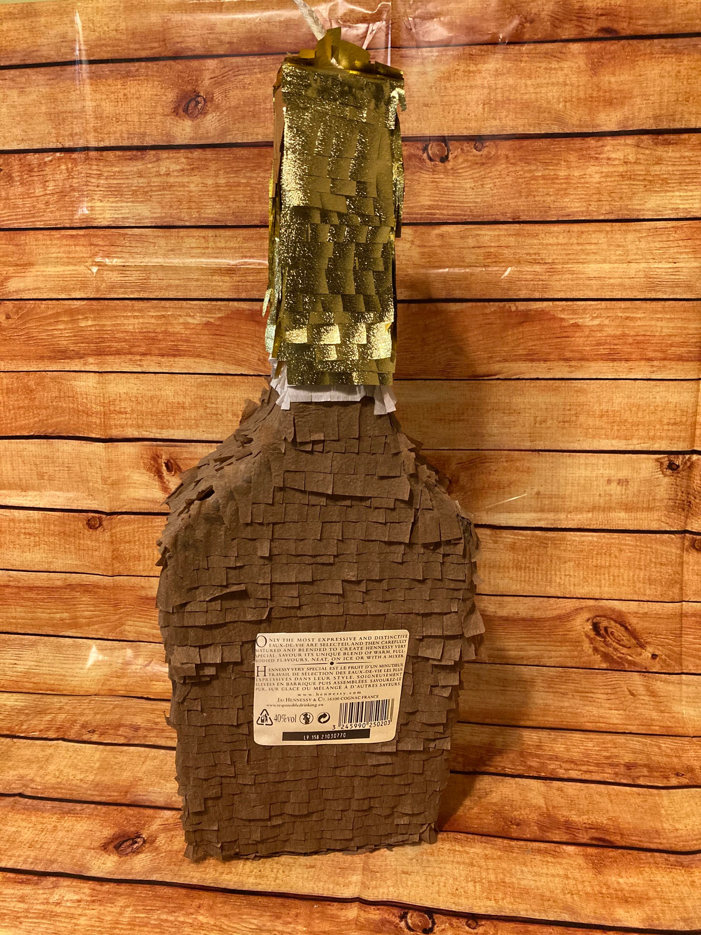 3D Liquor Bottle Piñata Hennessy Bottle Piñata Brown - Etsy