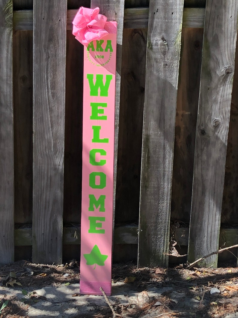 Inspired A.K.A Sorority Wood Sign Sign Sisterhood Etsy