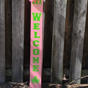 Inspired A.K.A Sorority Wood Sign, Welcome sign, Sisterhood,