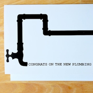 New Plumbing Ostomy Greeting Card