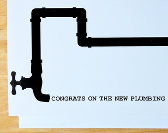 New Plumbing Ostomy Greeting Card
