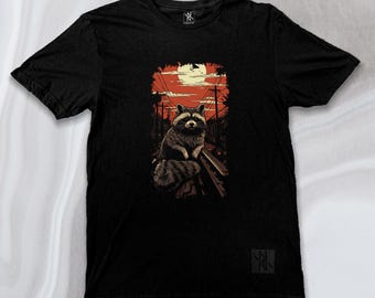 Urban Forager | Raccoon T Shirt by Noir et Noir