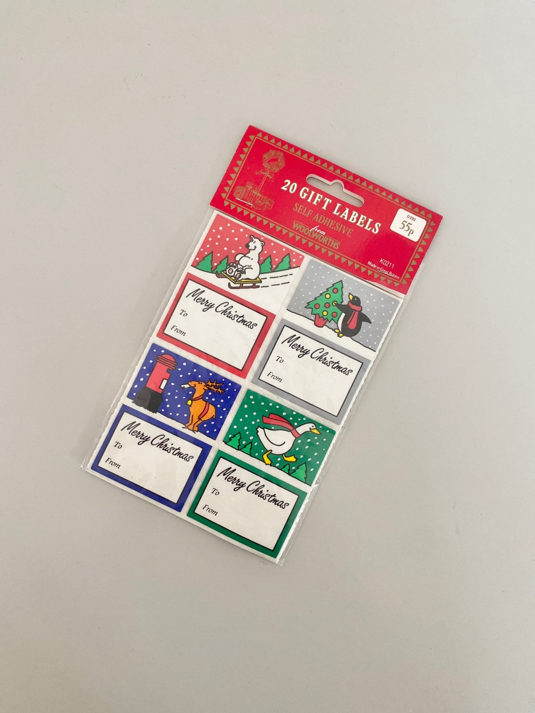 Vintage Pack of 20 Woolworths Christmas Gift Labels New and Etsy