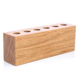 Office wooden desk organizer Eco friendly pen pencil stand Makeup brush holder Wood desk caddy Personalized desktop stationary Coworker gift