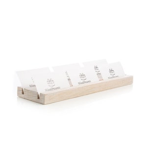 Visitenkartenhalter Eichenholz Schreibtisch Organizer Firmengeschenk Mehrere Visitenkartenständer Schreibtischzubehör Personalisierte Kartenanzeige
