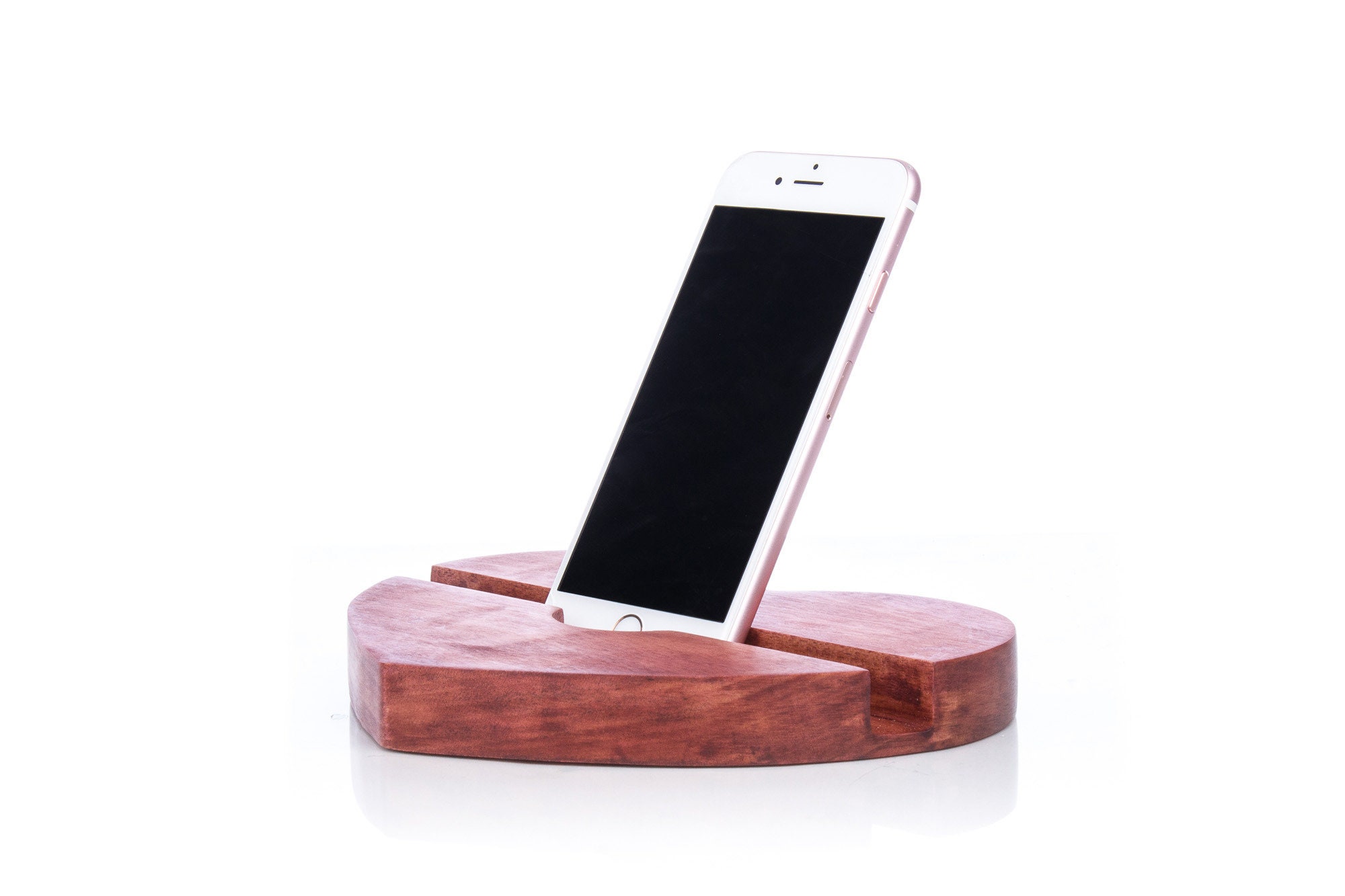 IPhone stand charger Wood iPad display stand Desktop organizer Etsy