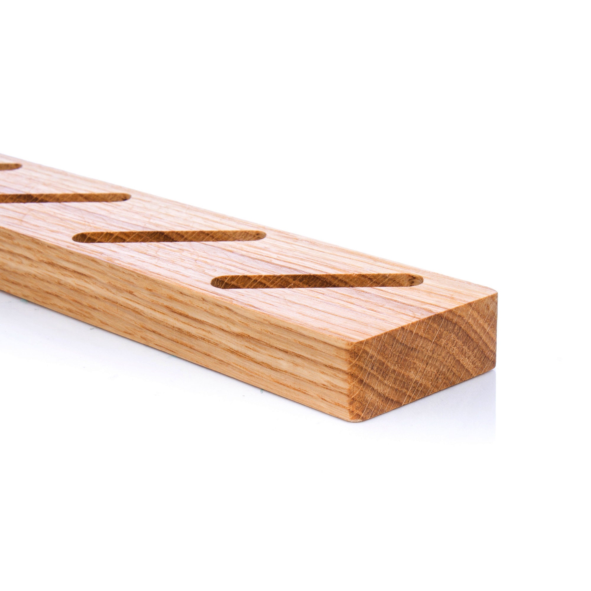 Vertical Business Card Holder - Wood And Metal Desk Display Stand For Office & Home