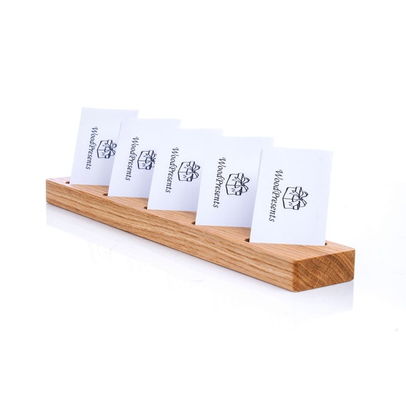 Vertical Business Card Holder For Desk Organizer Wood Card Holder For Desk Organizer Wood