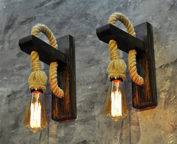 Rustic Wall Lamps With Cords