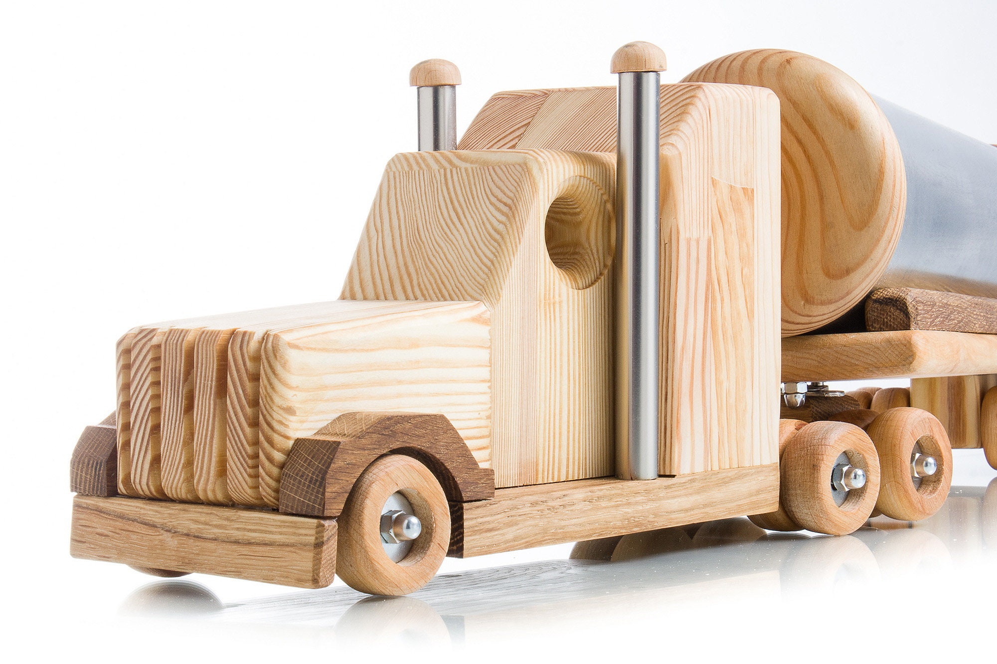 Wooden toys for boys Montessori educational toys Tank truck Etsy
