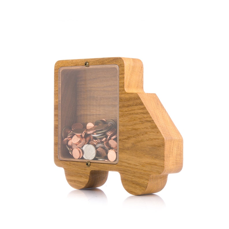 Wood Piggy Bank TRUCK Personalized Coin Bank for Boys Girls Etsy