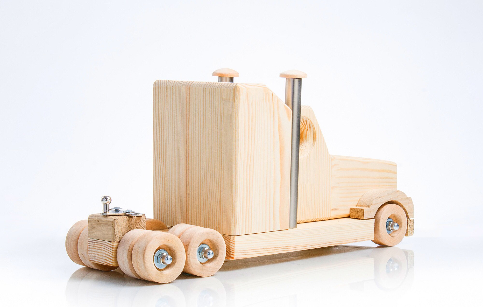 Wooden toy lorry Big truck for car lovers Montessori natural Etsy
