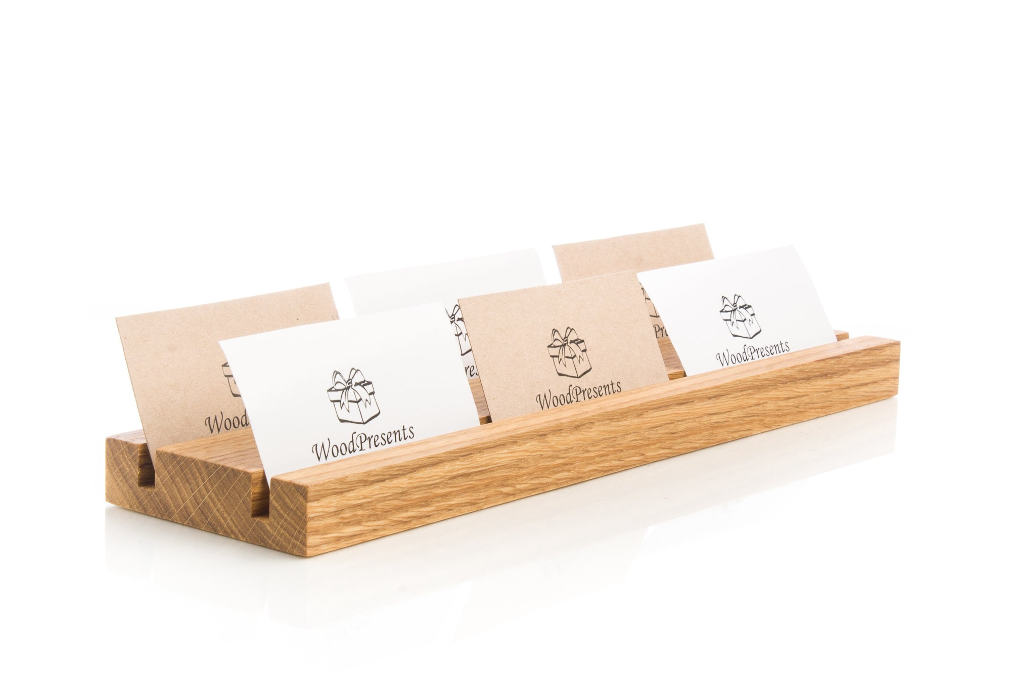 Multiple business card holder Personalized desk organizer Etsy