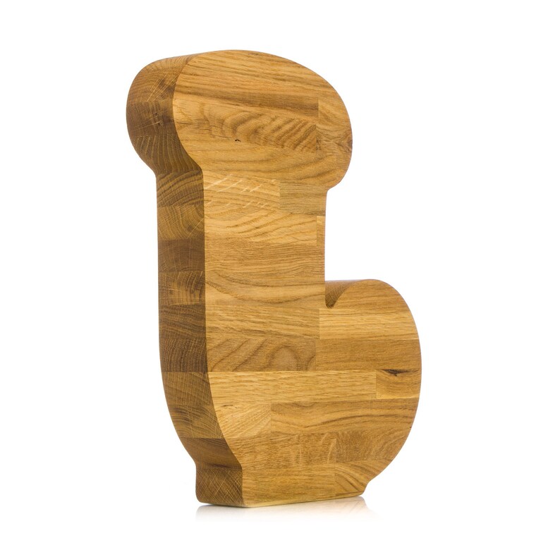 Extra Large Wood Piggy Bank LETTER Unique Home Decor Etsy